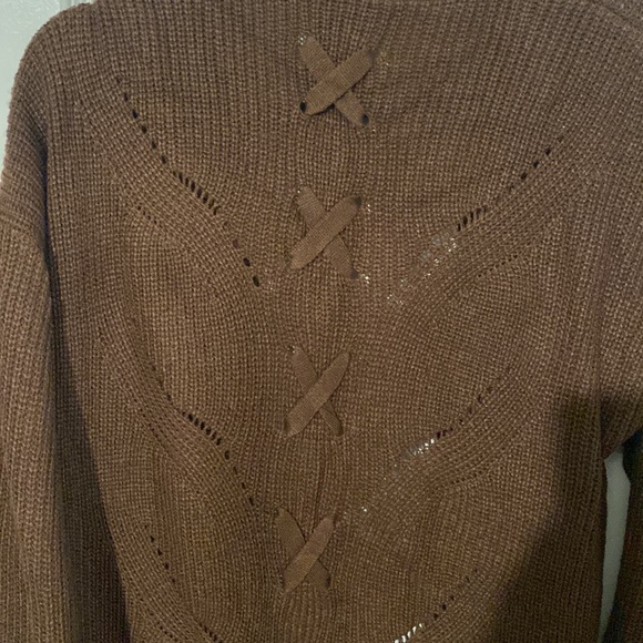 Women’s chocolate Brown knitted cardigan - Picture 2 of 2